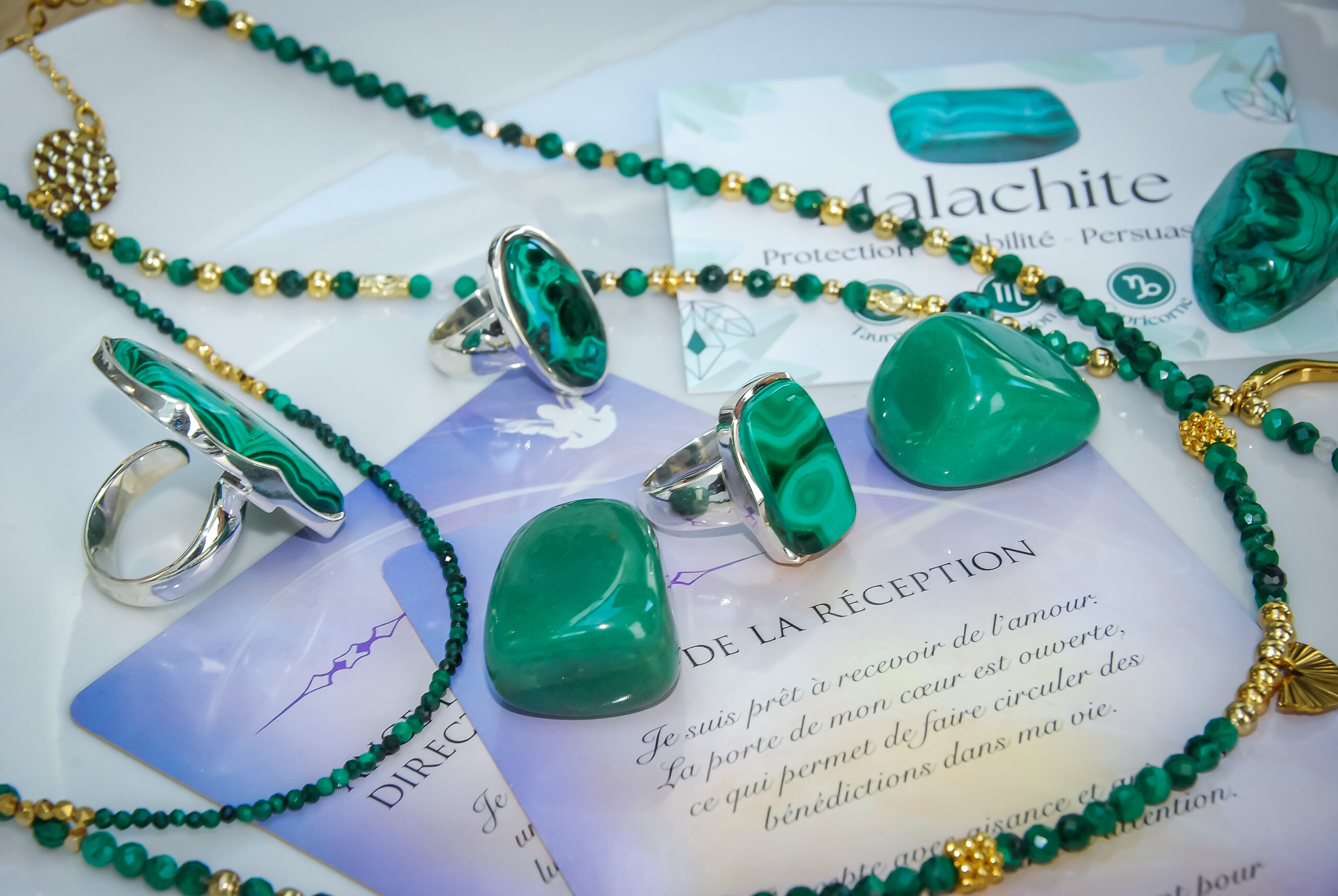 Bague Gaïa Malachite