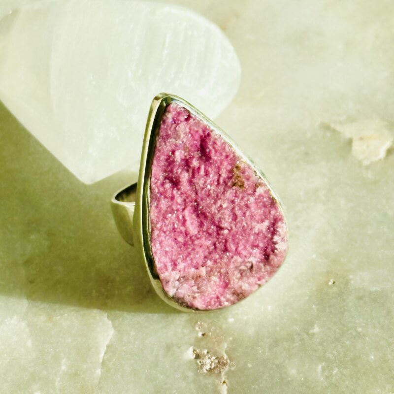 Bague Rosalia - Cobaltocalcite - goutte 31 mm