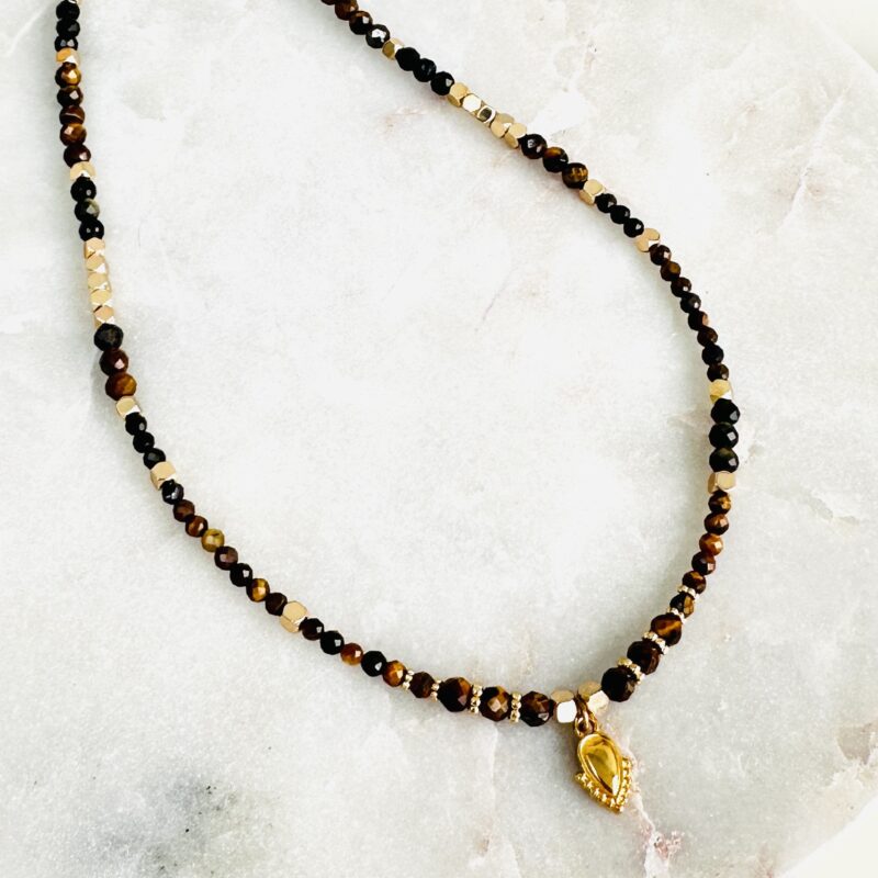 Collier Solaris 3 - Oeil de Tigre - Protection - Confiance