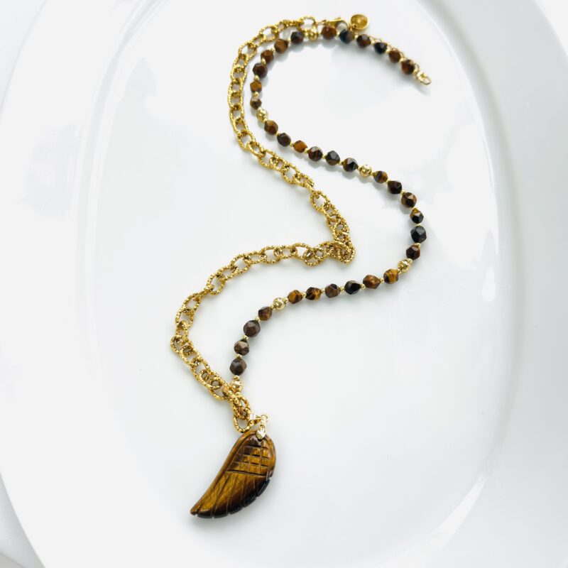 Sautoir Dualia - Oeil de Tigre - Protection - Pouvoir