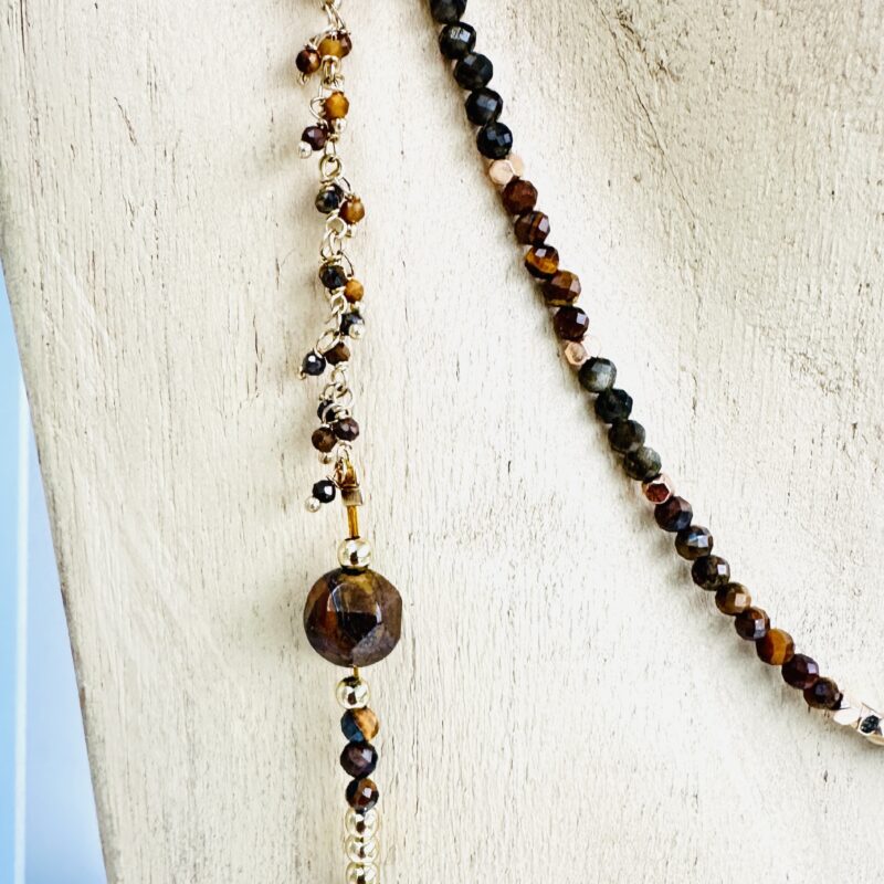 Sautoir Dualia 2 - Oeil de Tigre - Protection - Pouvoir