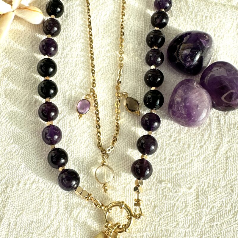 Collier Jumbo - Amethyste - Sagesse & Harmonie