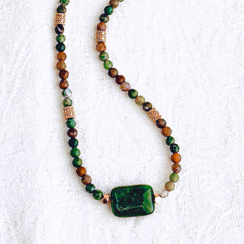 Collier Tanira - Agate Indienne - Ancrage et Harmonie